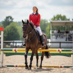 ROD'S Red Rhinestone Performance‎ Jacket Small Zip Front Dance Skating Costume
